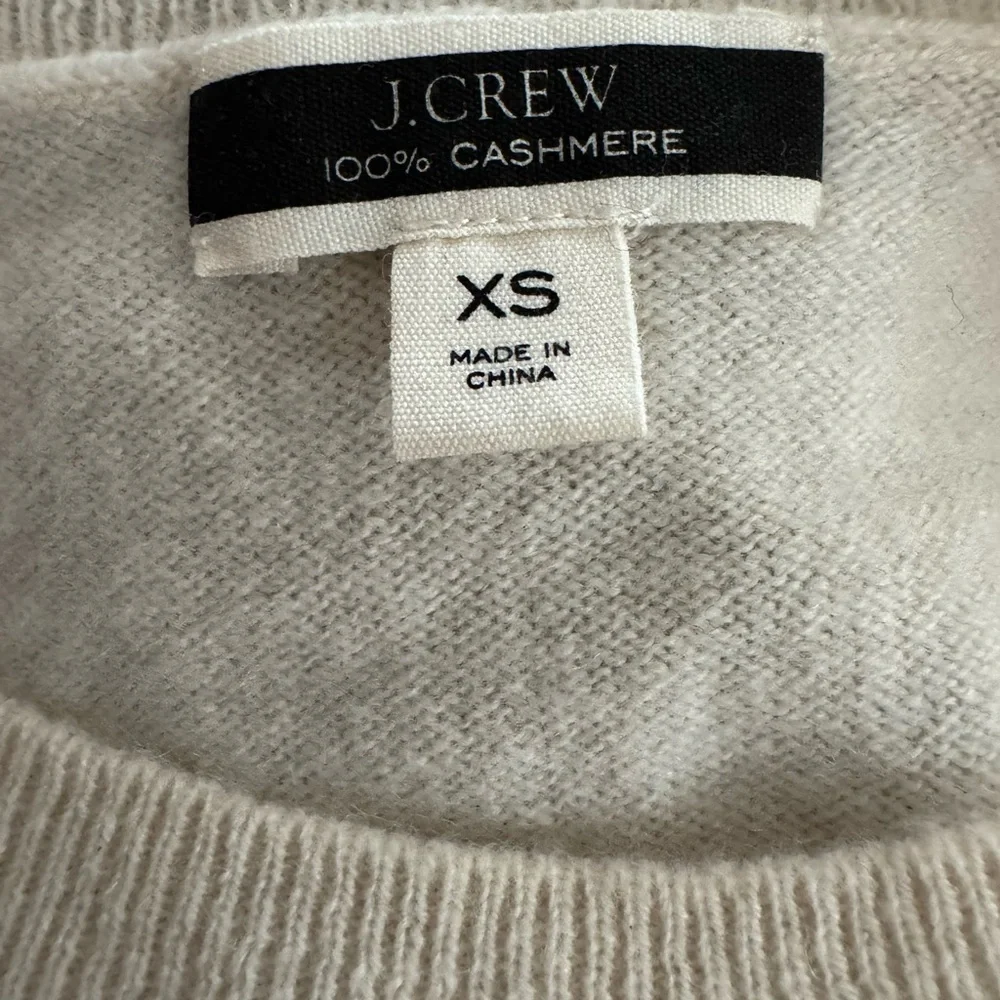 J.Crew cashmere sweater with stripe/bow pattern